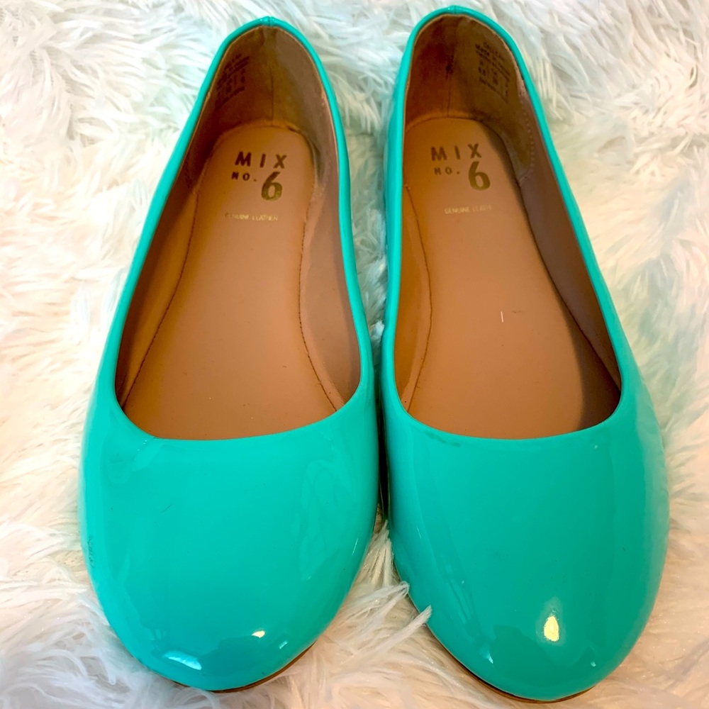 Tiffany blue flats